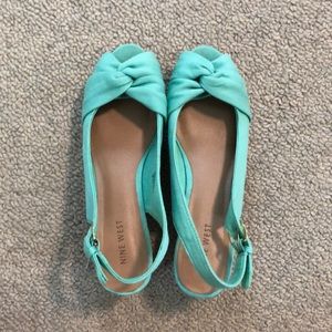 Nine West summer sandals women size 8 (worn once)